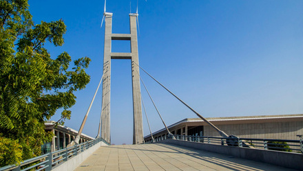 Views of the Mahatma Mandir, Gandhinagar, India